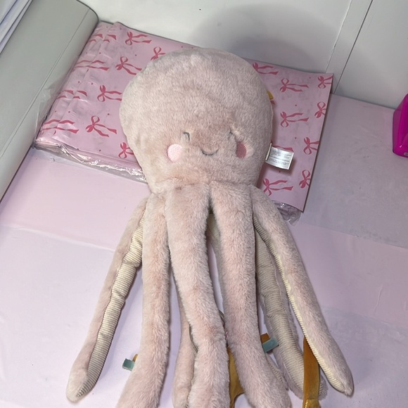 Plush Pink Octopus Toy - Picture 4 of 7